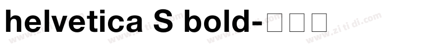 helvetica S bold字体转换